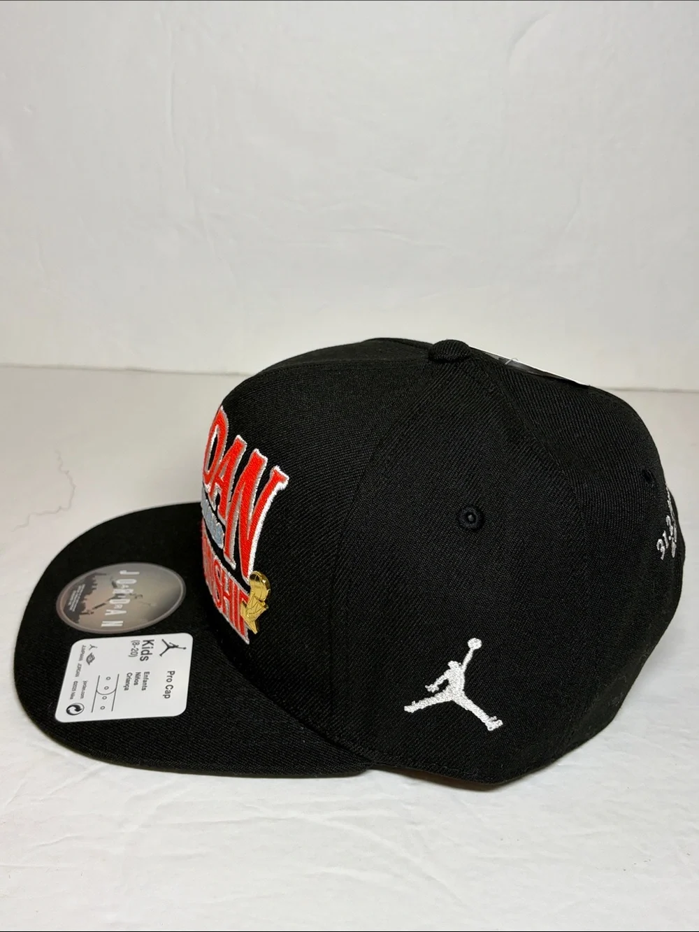 Air Jordan Youth 1991 NBA Finals SnapBack Pro Cap Black NWT